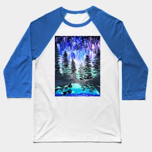 Aurora Borealis Northern Lights Baseball T-Shirt